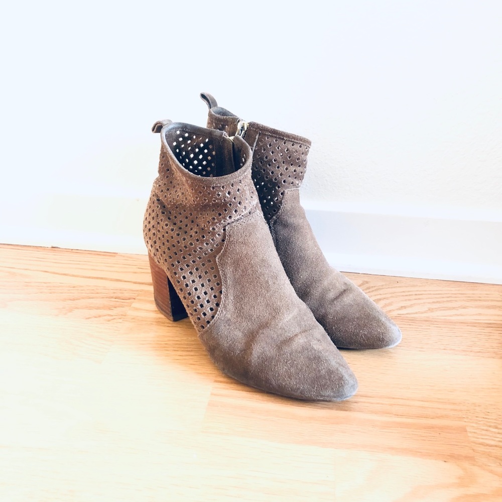 Suede booties